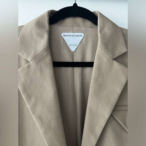 Bottega Veneta Coat Tan Canvas Cotton 42 IT. - Picture 4 of 9